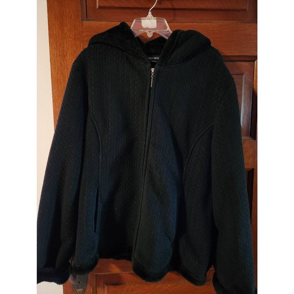 Weather Tamer XL BLACK Full zip, Hooded Jacket, fully lined. - Picture 2 of 8